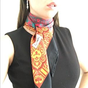 YVES SAINT LAURENT Silk scarf